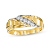 Thumbnail Image 1 of Previously Owned Men's Wedding Band 1/4 ct tw Diamonds 10K Yellow Gold