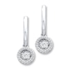 Thumbnail Image 1 of Previously Owned Unstoppable Love 1 ct tw Earrings 14K White Gold