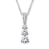 Thumbnail Image 0 of Previously Owned Necklace 1 ct tw Diamonds 18K White Gold