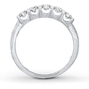 Thumbnail Image 1 of Previously Owned THE LEO Diamond Anniversary Band 5/8 ct tw Round-cut 14K White Gold