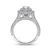 Thumbnail Image 1 of Previously Owned Neil Lane Diamond Engagement Ring 1-3/4 ct tw Pear & Round-cut 14K White Gold - Size 4.5