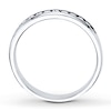 Thumbnail Image 1 of Previously Owned Diamond Band 1/4 ct tw Round-cut 10K White Gold - Size 10