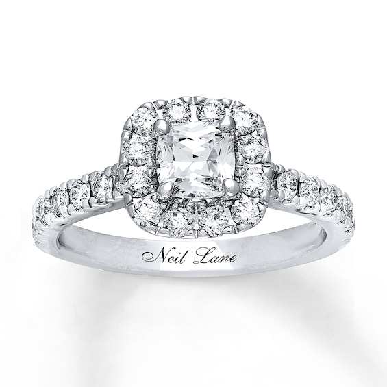 Previously Owned Neil Lane Diamond Engagement Ring 1-3/8 ct tw 14K White Gold