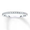 Thumbnail Image 1 of Previously Owned Wedding Band 1/6 ct tw Diamonds 14K White Gold