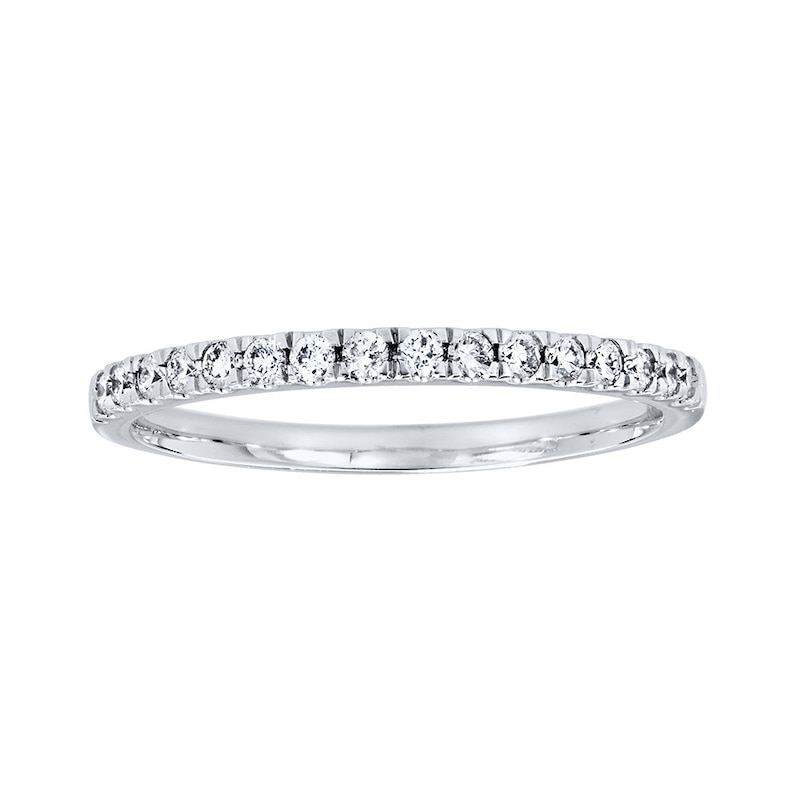 Main Image 1 of Previously Owned Diamond Wedding Band 1/5 ct tw 14K White Gold