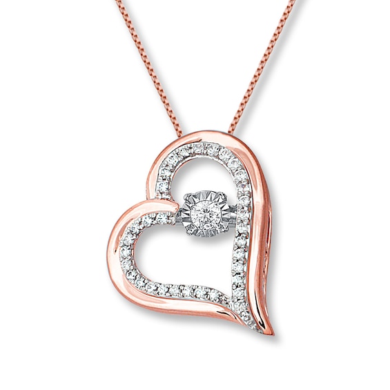 Previously Owned Unstoppable Love Diamond Necklace 1/4 ct tw 10K Rose Gold