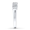 Thumbnail Image 3 of Previously Owned Diamond Anniversary Band 1/2 ct tw Baguette & Round-cut 10K White Gold