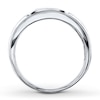 Thumbnail Image 2 of Previously Owned Diamond Men's Wedding Band 1/2 ct tw Round-cut 14K White Gold