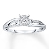 Thumbnail Image 0 of Previously Owned Diamond Engagement Ring 1/6 ct tw Round-cut 10K White Gold