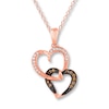 Thumbnail Image 1 of Previously Owned Le Vian Necklace 1/8 ct tw Diamonds 14K Rose Gold