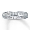Thumbnail Image 0 of Previously Owned THE LEO Anniversary Band 1 ct tw Princess-cut Diamonds 14K White Gold - Size 5