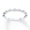 Thumbnail Image 0 of Previously Owned Stackable Diamond Anniversary Ring 1/10 ct tw Round-cut 10K White Gold - Size 10.5