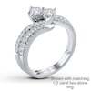 Thumbnail Image 3 of Previously Owned Ever Us Diamond Band 1/8 ct tw Round-cut 14K White Gold