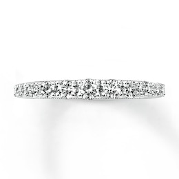 Previously Owned Diamond Anniversary Band 5/8 ct tw Round-cut 14K White Gold