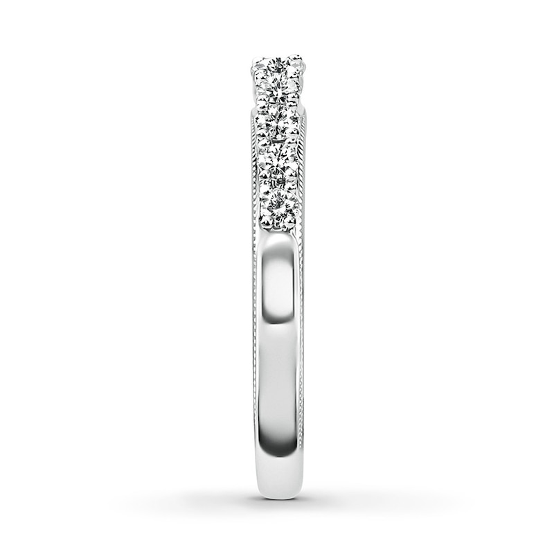 Main Image 3 of Previously Owned Diamond Anniversary Band 5/8 ct tw Round-cut 14K White Gold