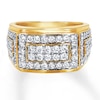 Thumbnail Image 2 of Previously Owned Men's Diamond Ring 2 ct tw Round-cut 10K Yellow Gold