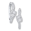 Thumbnail Image 1 of Previously Owned Ever Us Diamond Earrings 3/8 ct tw 14K White Gold