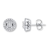 Thumbnail Image 1 of Previously Owned Diamond Earrings 1/4 ct tw Round-cut 10K White Gold