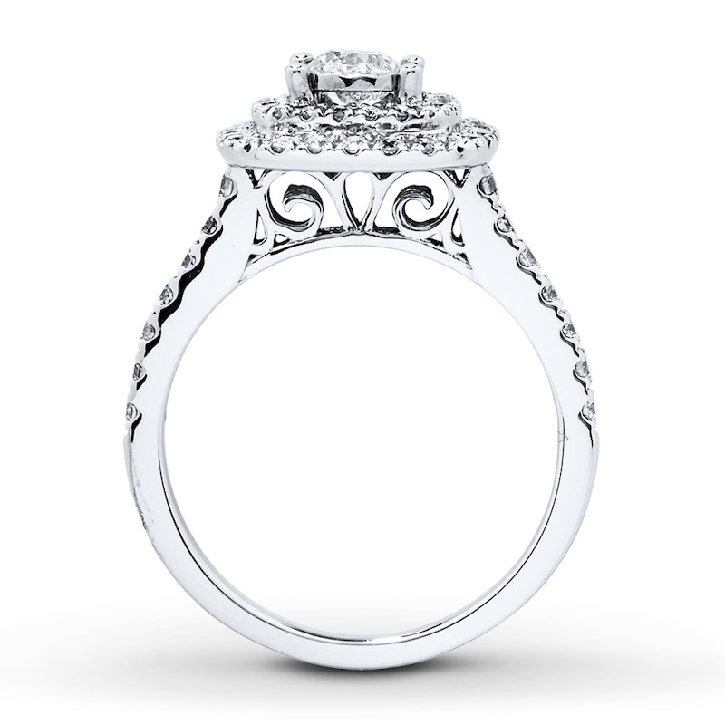 Main Image 2 of Previously Owned Diamond Engagement Ring 1 ct tw Round-cut 14K White Gold