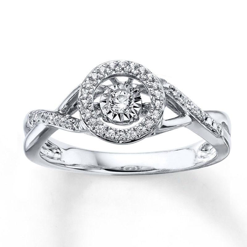 Previously Owned Unstoppable Love Ring 1/6 ct tw Round-cut Diamonds 10K ...