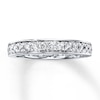 Thumbnail Image 0 of Previously Owned Diamond Wedding Ring 3/8 ct tw Round-cut 14K White Gold - Size 9.5