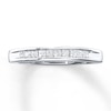Thumbnail Image 0 of Previously Owned Diamond Wedding Band 1/4 ct tw Princess-cut 14K White Gold - Size 8.75