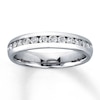 Thumbnail Image 0 of Previously Owned Diamond Anniversary Ring 1/2 ct tw Round-cut 14K White Gold - Size 10
