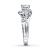 Thumbnail Image 2 of Previously Owned Engagement Ring 5/8 ct tw Round-cut Diamonds 14K White Gold - Size 5