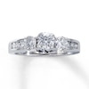 Thumbnail Image 0 of Previously Owned Diamond Engagement Ring 1 ct tw Round-cut 14K White Gold - Size 4