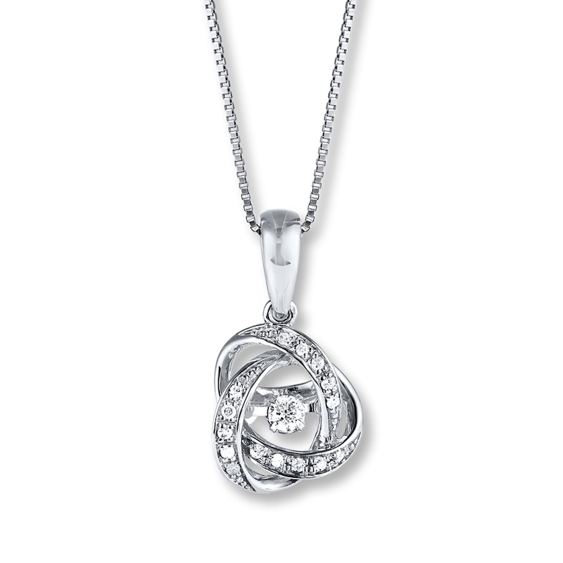 Previously Owned Unstoppable Love 1/10 ct tw Necklace 10K White Gold