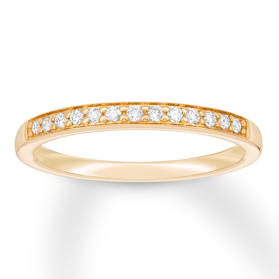 Previously Owned Diamond Anniversary Band 1/8 ct tw Round-cut 10K Yellow Gold