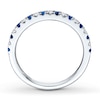 Thumbnail Image 2 of Previously Owned Sapphires & Diamonds 14K White Gold Band