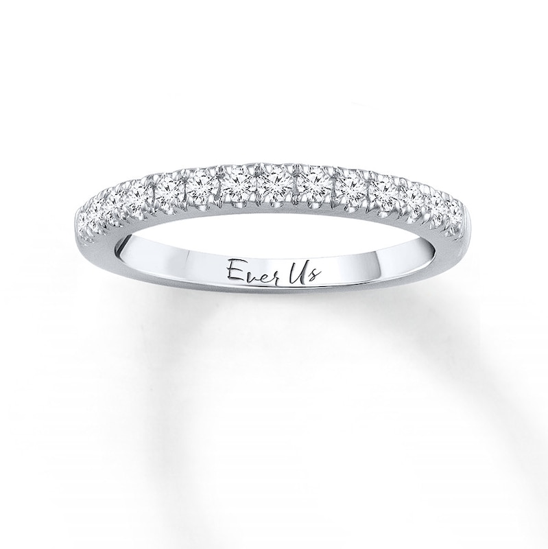 Main Image 1 of Previously Owned Ever Us Band 3/8 ct tw Round-cut Diamonds 14K White Gold