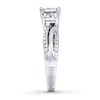 Thumbnail Image 3 of Previously Owned Diamond Ring 3/4 ct tw Princess & Round-cut  14K White Gold