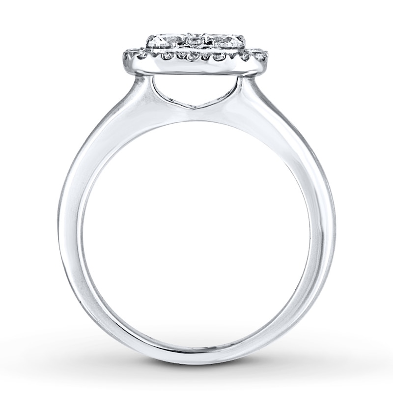 Main Image 2 of Previously Owned Diamond Engagement Ring 1 ct tw Round-cut 14K White Gold