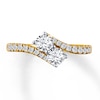 Thumbnail Image 0 of Previously Owned Ever Us Two-Stone Anniversary Ring 1 ct tw Round-cut Diamonds 14K Yellow Gold