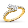 Thumbnail Image 2 of Previously Owned Ever Us Two-Stone Anniversary Ring 1 ct tw Round-cut Diamonds 14K Yellow Gold
