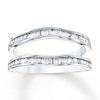 Thumbnail Image 0 of Previously Owned Diamond Enhancer Band 3/8 ct tw Round/Baguette 14K White Gold