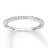 Thumbnail Image 1 of Previously Owned Diamond Band 1/4 ct tw Round-cut Diamonds 14K White Gold