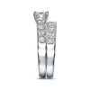 Thumbnail Image 3 of Previously Owned THE LEO Diamond Bridal Set 1-1/4 ct tw Princess & Round-Cut 14K White Gold/Platinum