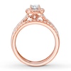 Thumbnail Image 1 of Previously Owned Diamond Bridal Set 1/2 carat tw Round-cut 14K Rose Gold