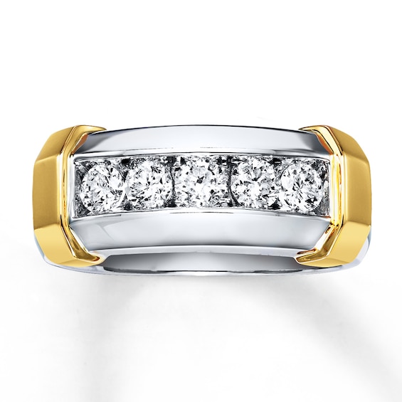 Diamond Wedding Band 1 ct tw Round-cut 14K White Gold