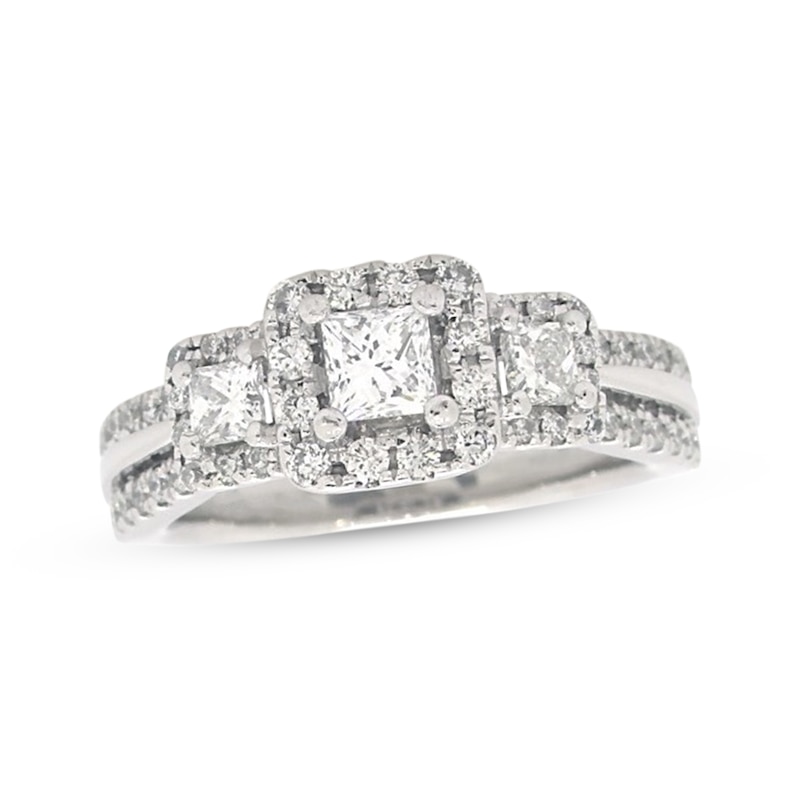 Main Image 1 of Previously Owned Diamond Engagement Ring 1 Carat tw 14K White Gold