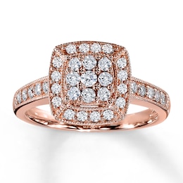 Previously Owned Diamond Ring 1/2 ct tw 14K Rose Gold