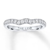 Thumbnail Image 1 of Previously Owned Leo Diamond Wedding Band 3/8 ct tw Round-cut Diamonds 14K White Gold