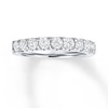 Thumbnail Image 0 of Previously Owned Diamond Band 1 ct tw Round-cut 14K White Gold - Size 9.75