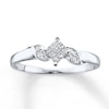 Thumbnail Image 0 of Previously Owned Diamond Promise Ring 1/6 ct tw Princess-cut 14K White Gold - Size 4.5
