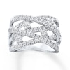 Thumbnail Image 0 of Previously Owned Diamond Ring 1 ct tw Round-cut 14K White Gold - Size 9.75