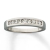 Thumbnail Image 0 of Previously Owned Previously Owned Band 1/2 ct tw Princess-cut Diamonds 14K White Gold - Size 4.5