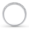 Thumbnail Image 2 of Previously Owned Band 1/8 ct tw Round-cut Diamonds 14K White Gold - Size 4.5